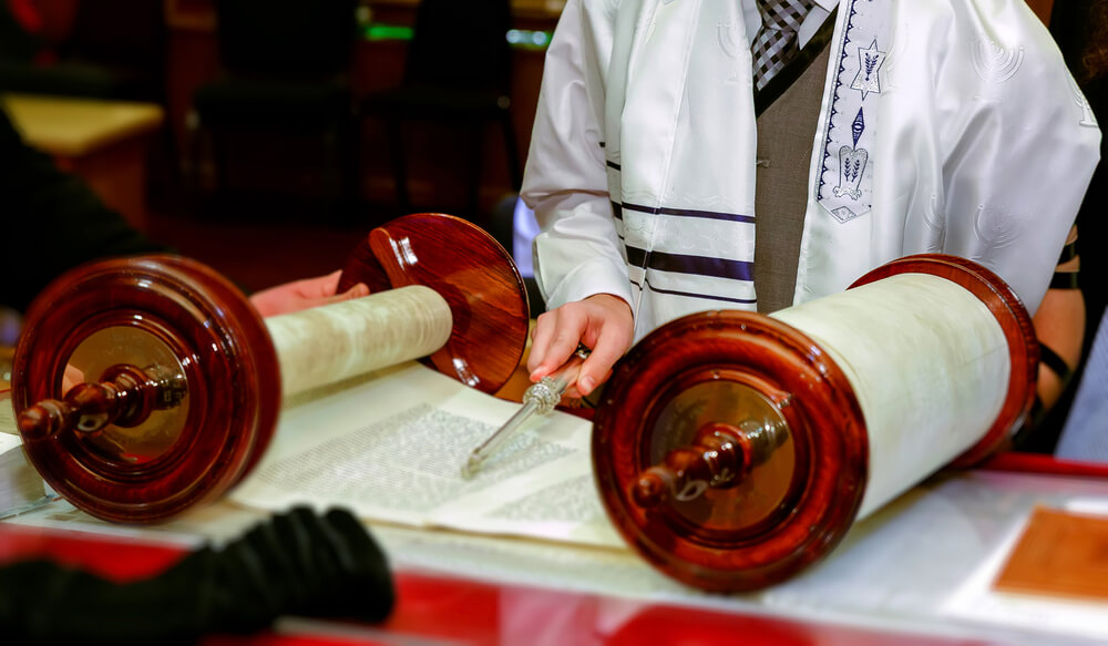Jewish Man Dressed in Ritual Clothing